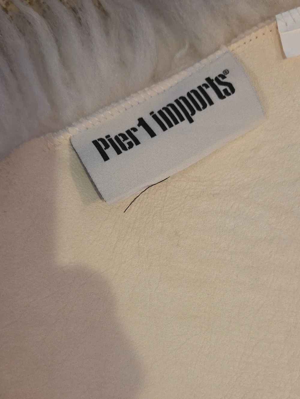 Vintage Pier 1 Imports Faux Fur Area Rug